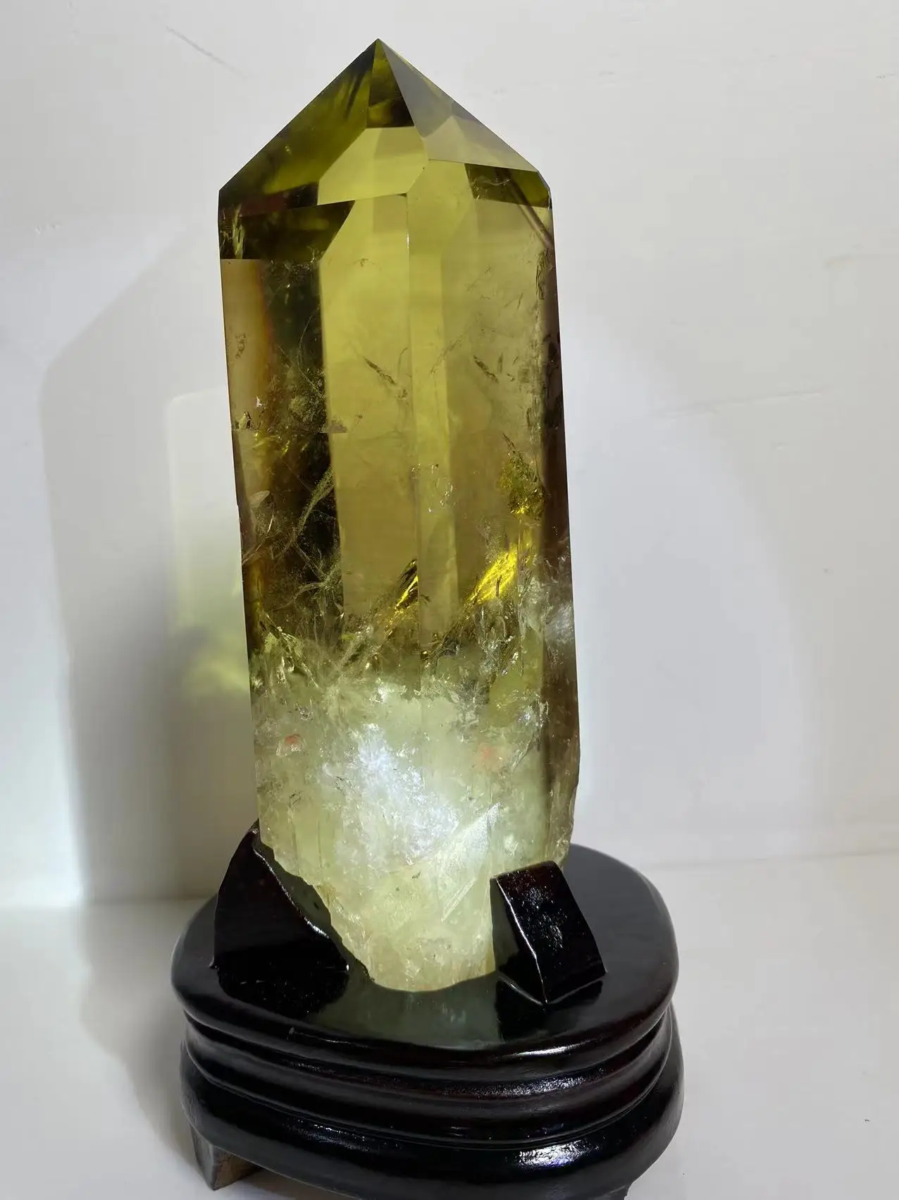 High Quality Natural Transparent Lemon Crystal Wand
