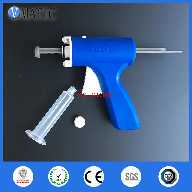 Free Shipping 10Ml/Cc Manual Syringe Single Liquid Glue Gun 10Cc/Ml + Dispensing Needles