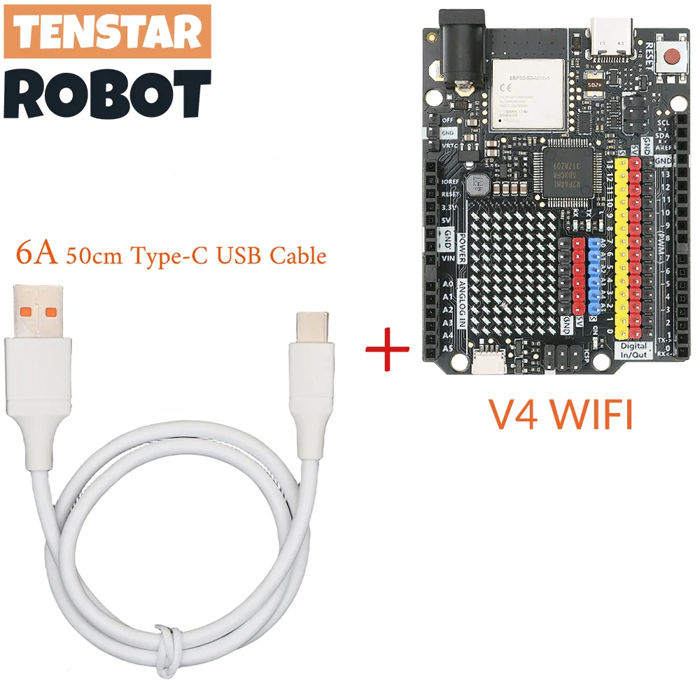 R7FA4M1 V4 Development board TYPE-C USB ESP32-S3-MINI WIFI Module Compatible For UNO R4 MINIMA WIFI R3