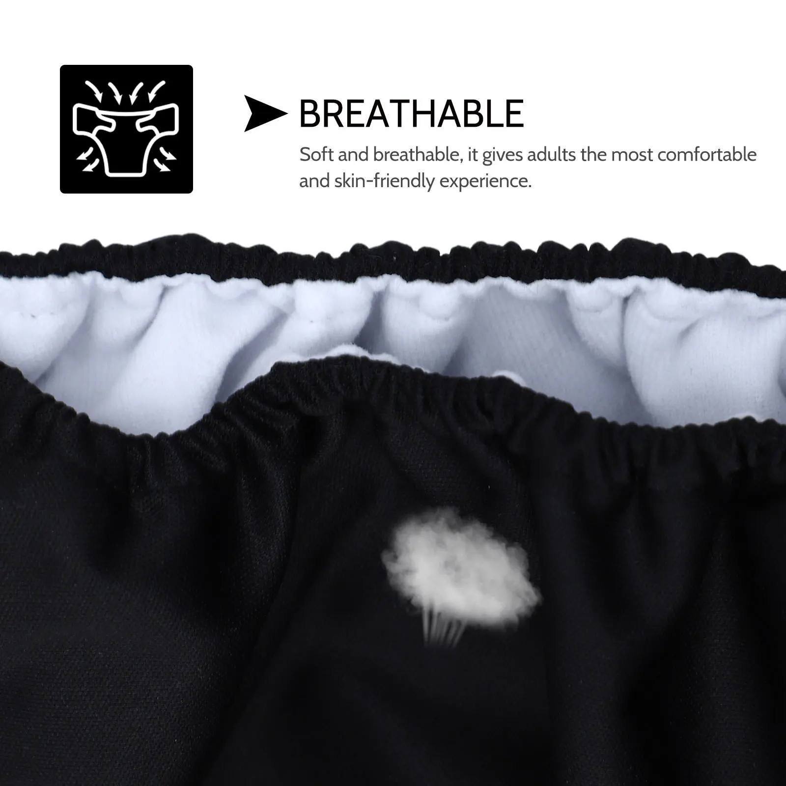 1Pcs Adjustable Waterproof Adults Elderly Cloth Diaper Absorbent Soft Breathable Reusable Washable Incontinence