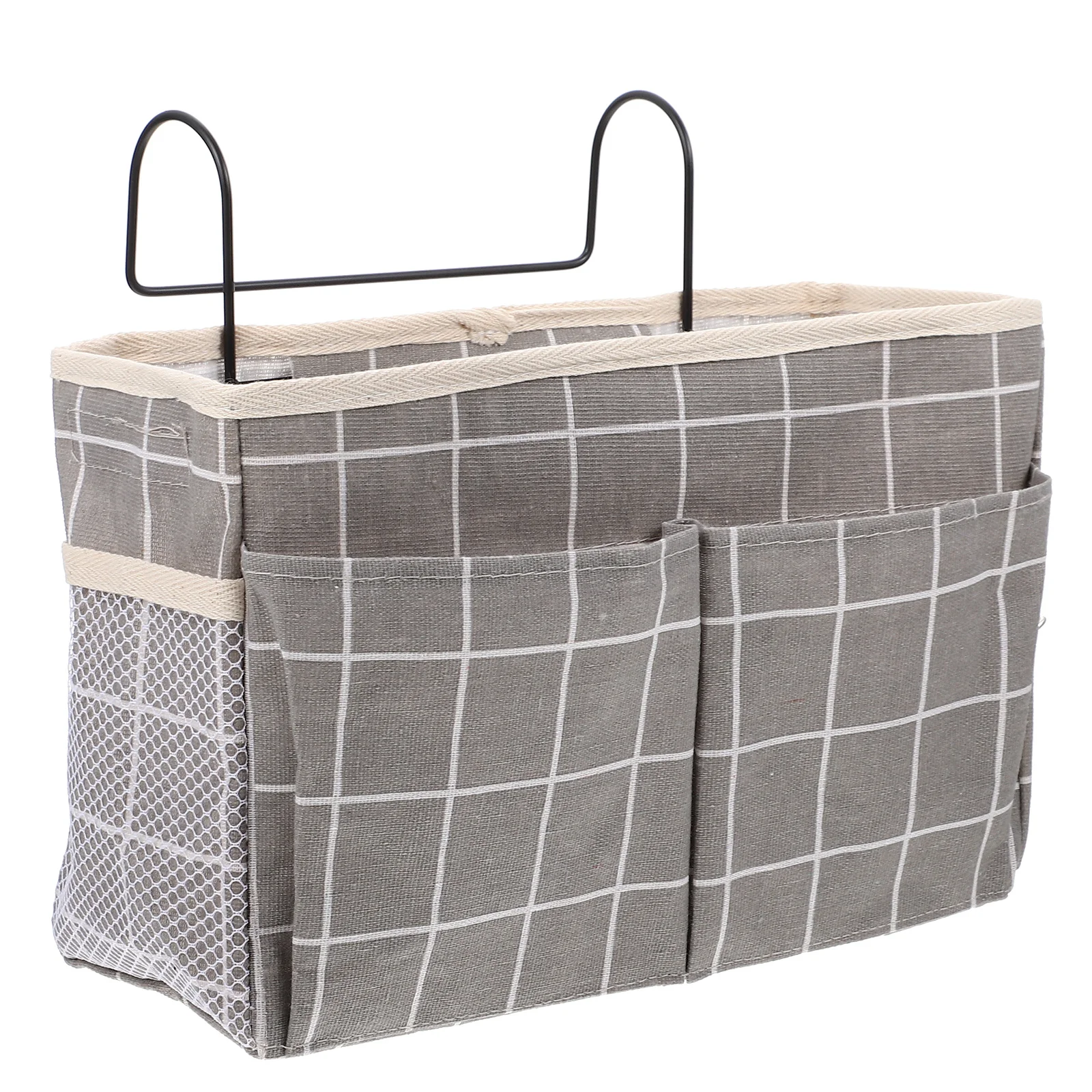 

Полиэстеровая подвесная корзина-органайзер для хранения мелочей у кровати, многофункциональный держатель для телефона и наушников для общежития