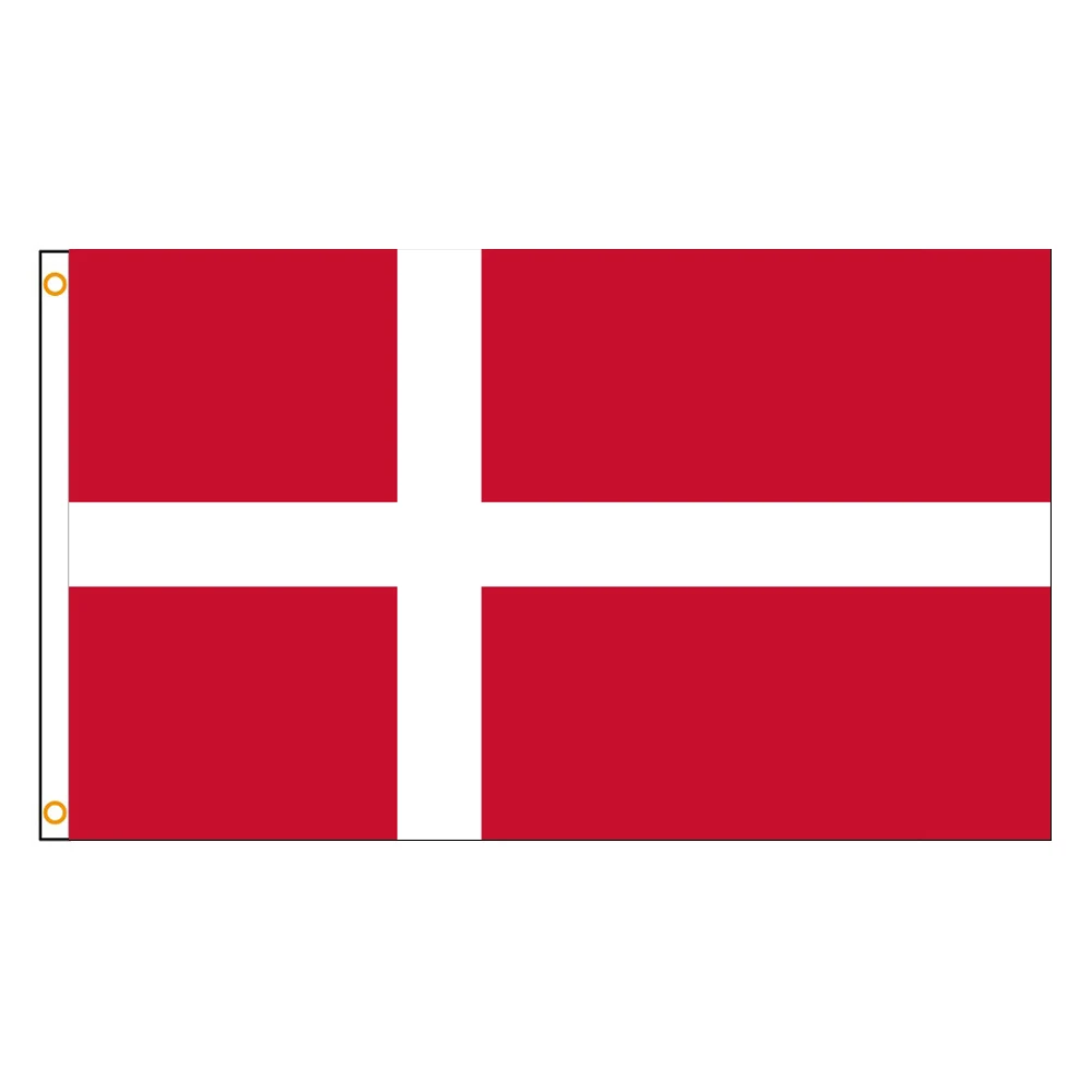 2×3FT Denmark Danmark Danish Emblem Flag Polyester Printed Banner Tapestry For Decor