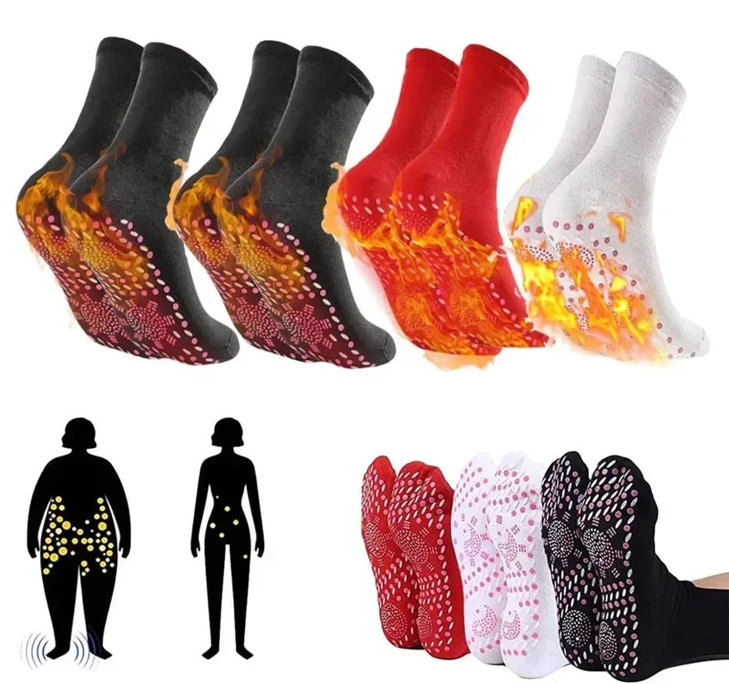 5-1 Paare Turmalin abnehmen Gesundheits socke selbst heizende Socke magnetische selbst heizende Socken Fuß massage thermo therapeut ische Socke neu