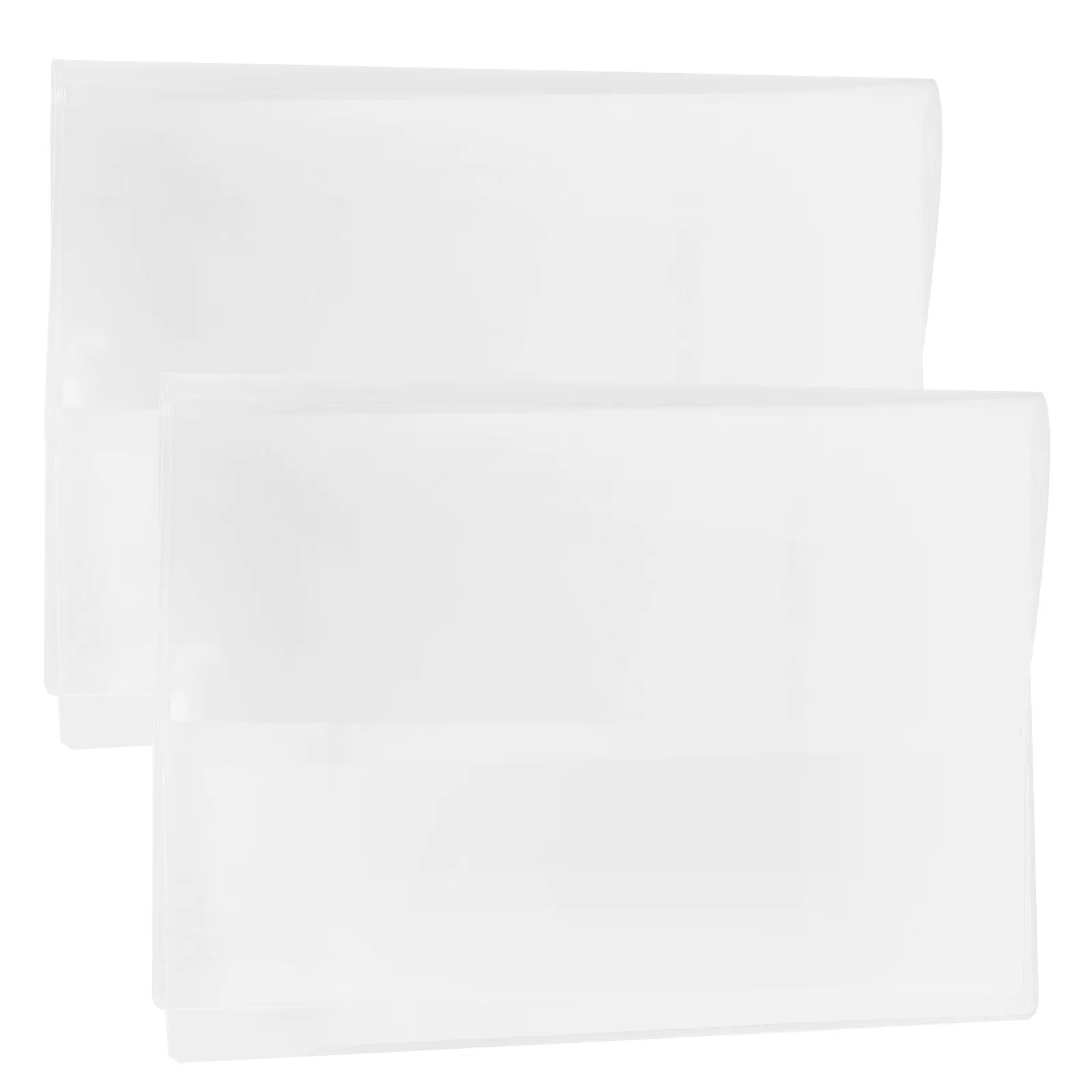Picture 7: 2Pcs Thick Clear PVC Protective Book Cover for Scrapbook Notebook Textbook Notepad A5 Size Anti-Water Anti-Dirt