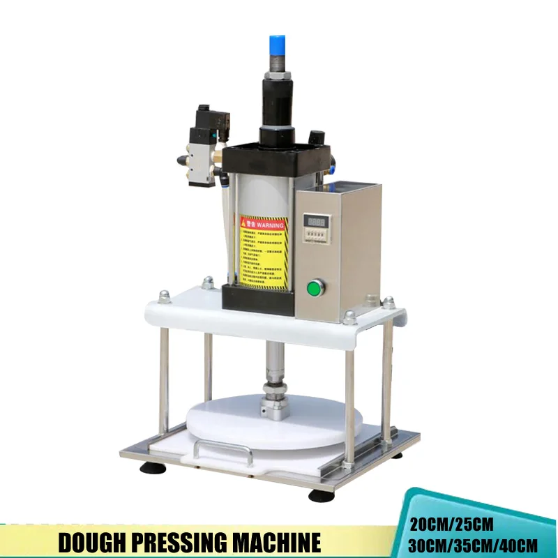 Pneumatic Pizza Dough Pressing Machine Tortilla Pie Press Maker Pita Bread Presser Machine Pizza Base Roller Machine