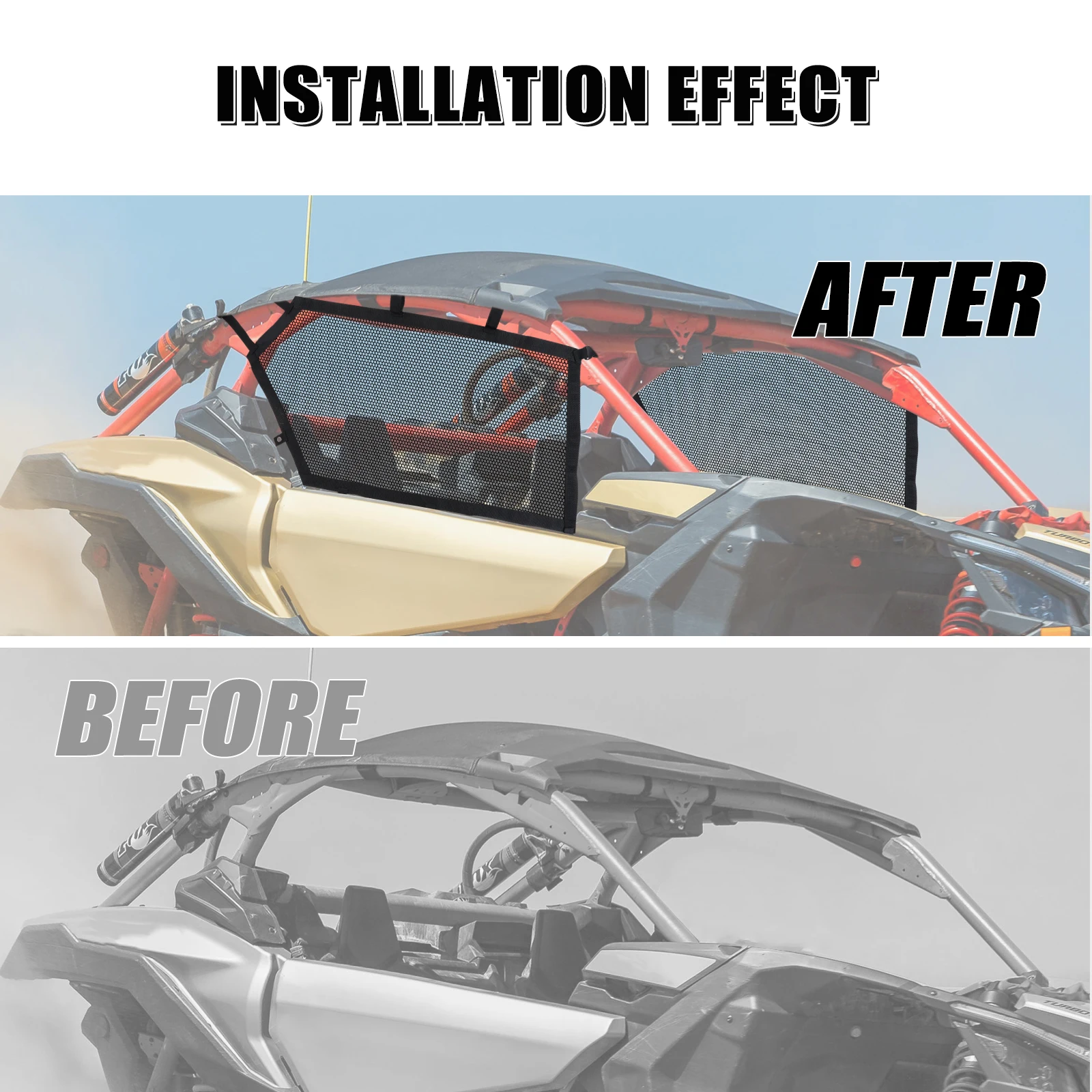 NICECNC For Can-Am Maverick X3 Window Net UTV X3 R 4x4 XRS Max RR DS Turbo DPS 2017 2018 2019 2020 2021 2022