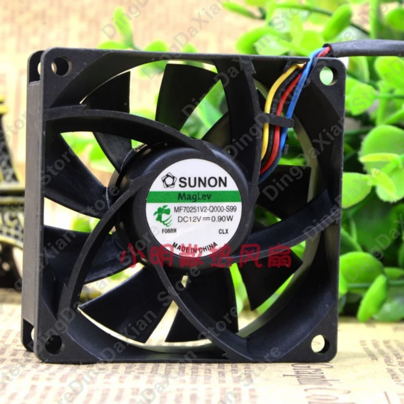 X 1PCS For SUNON MF70251V2-Q000-S99 | 12V | 7CM | 4-Wire Temperature Control Mute Fan