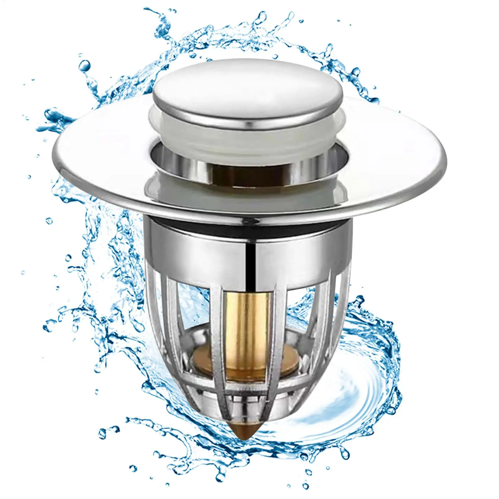 Universal Sink Drain Filter Stopper, Bathroom Kitchen Shower Drain Catcher, Multi-Size Drain Strainer Plug drop shipping
