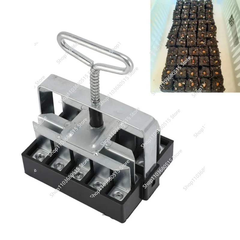 Soil Blocking Tool Soil Block Maker 20 Cells Manual Eco Friendly Space Saving with Comfortable Grip Soil Blocker for Garden