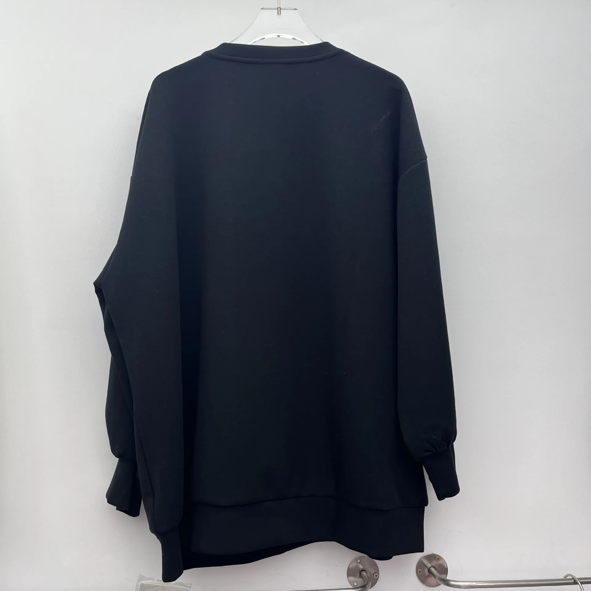 American Fashion Streetwear Heavy Industry Diamond Bow Oversized Pullovers Tops Sports Casual Loose Sweatshirt Women Autumn 2025