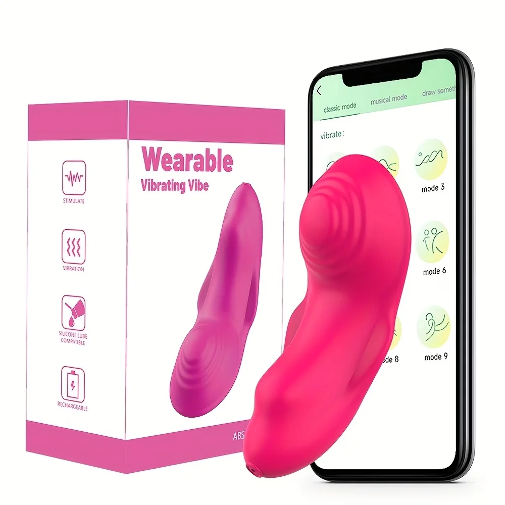 Vibrierendes Ei für die Vagina, Höschen-Sexspielzeug für Frauen, App-gesteuerter Mini-Schmetterlings-Vibrator, tragbarer Dual-Klitoris-Stimulator