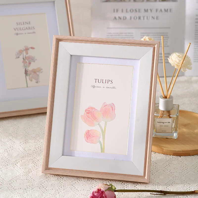 Creative Nordic Photo Frame Stand 5, 6, 7, 8 Inch Picture Frame Display Versatile Wall Hanging and Tabletop Frame Home Decor