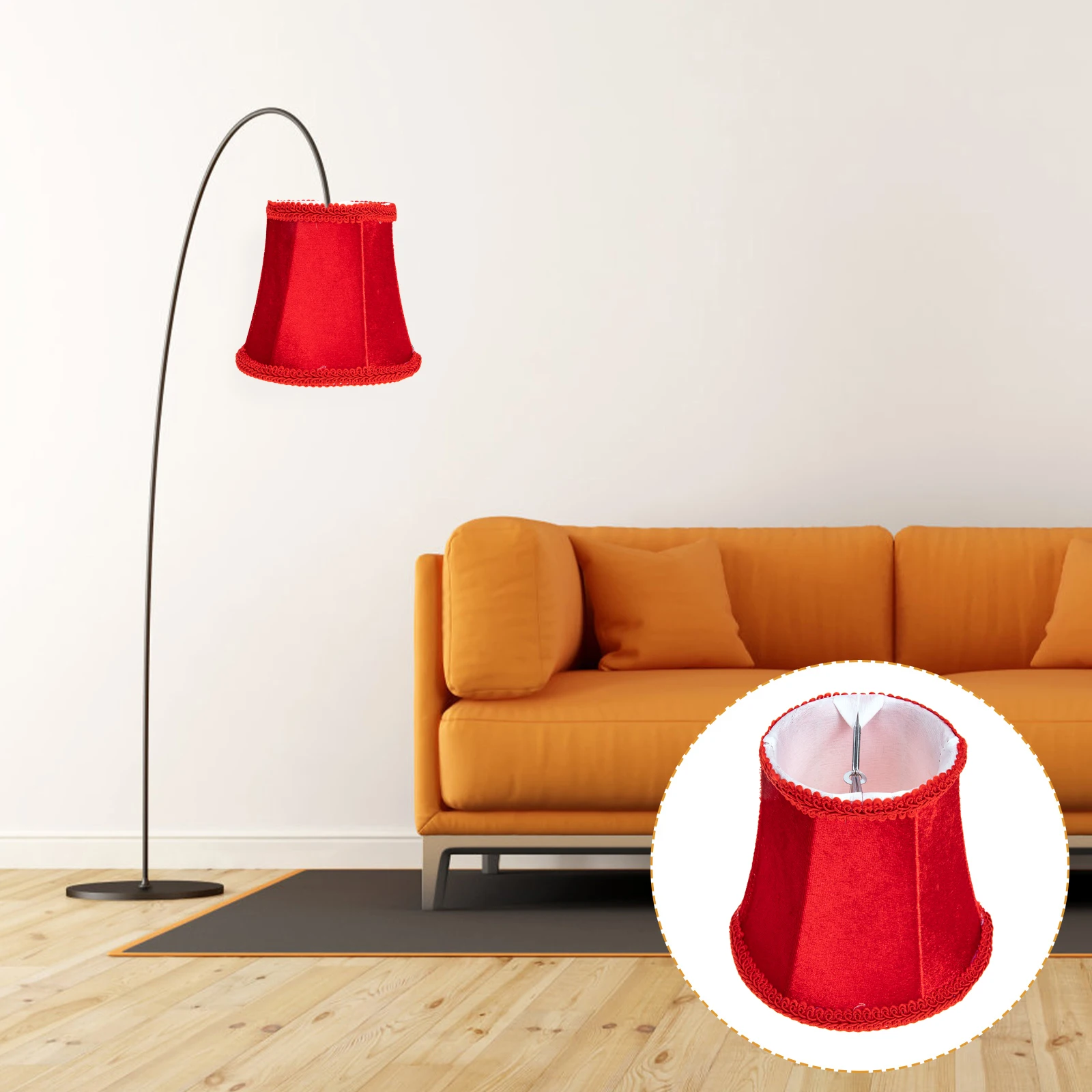 

Iron Cloth Lampshade for Ceiling Light Delicate Chandelier Cover Protective Dustproof Bedroom Living Room Lighting Fixtures