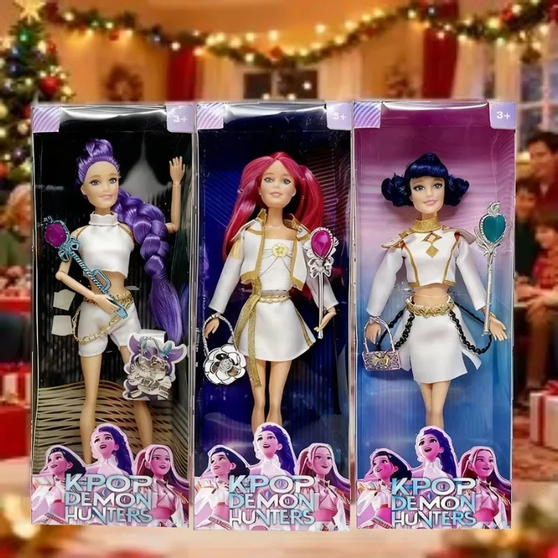 

Hot Toys sign jointly 3PCS K-Pop Demon Hunters Trendy Character Doll Toy Gifts Beautiful Appearance Dolls RumiMiraZoeyDecoration