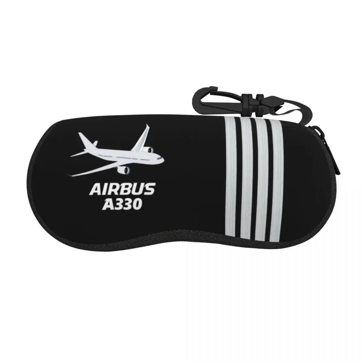 Custom Airbus A330 Captain Stripes Sunglasses Soft Case Pilot Aviation Aviator Airplane Shell Eyeglass Case Box For Glasses