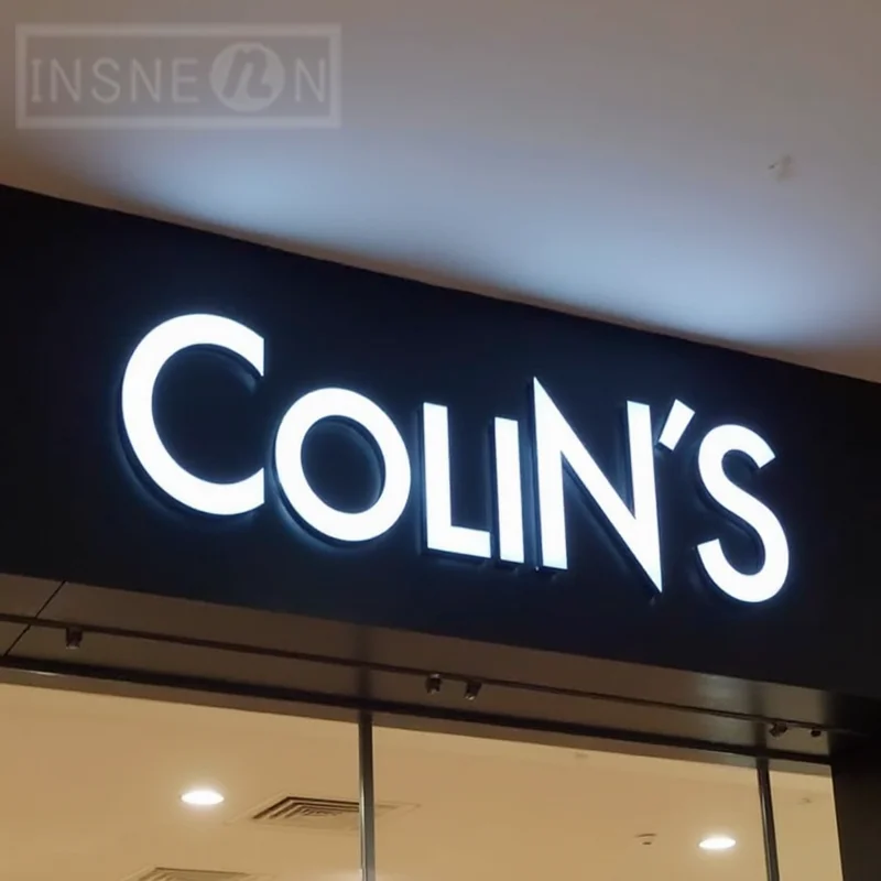 Custom 3D Illuminated LED Letters Sign For Business Storefront Outdoor Waterproof Frontlit Light Up Signage