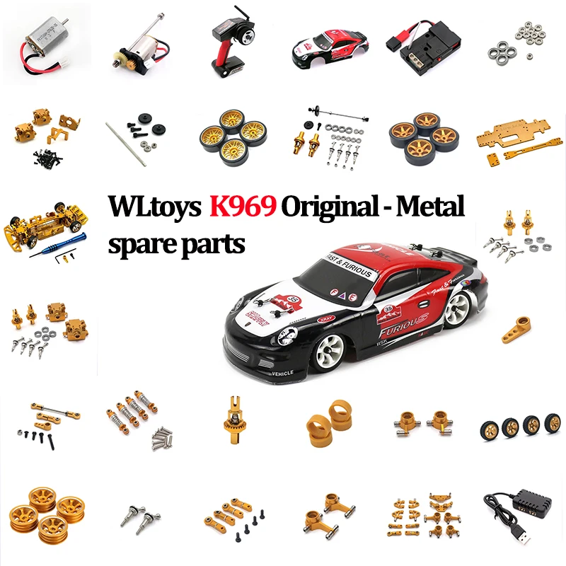 

Metal Front/Rear Steering Cups for Wltoys K969 284131 K979 K989 K999 P929 P939 1/28 RC Car Upgrade Parts Car Accessories