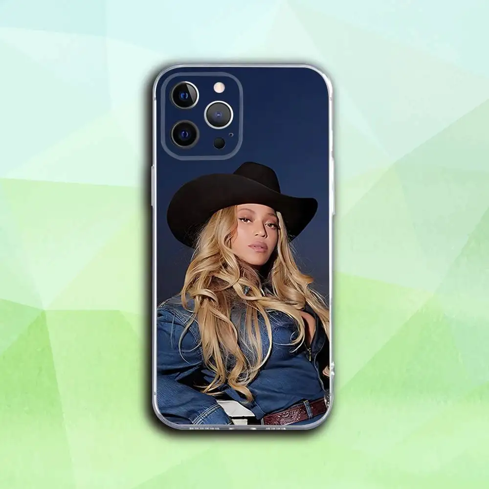حافظة هاتف B-Beyonce Cowboy Singer لهاتف iPhone 17,16,15,14,13,12,11 Pro,Max,Plus,X,XS,XR,SE4,E غطاء ناعم شفاف صغير #3