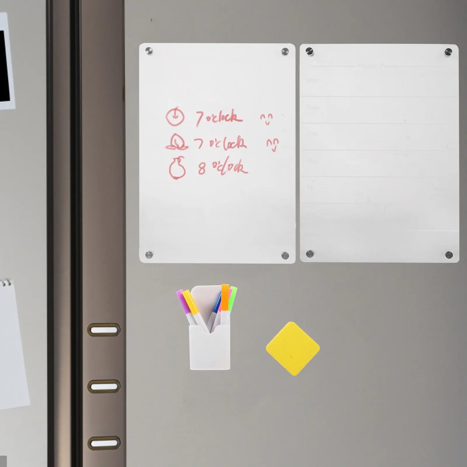 1set-acrylic-magnetic-fridge-dry-erase-board-planner-refrigerator-schedule-message-reminder-magnetic-dry-erase-board