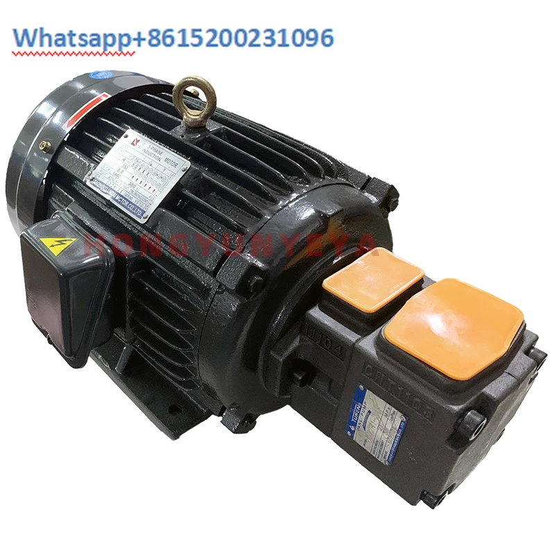 

Hydraulic oil pump motor group PV2R1+3KW5.5KW hydraulic pump assembly inner shaft motor hydraulic station accessory system