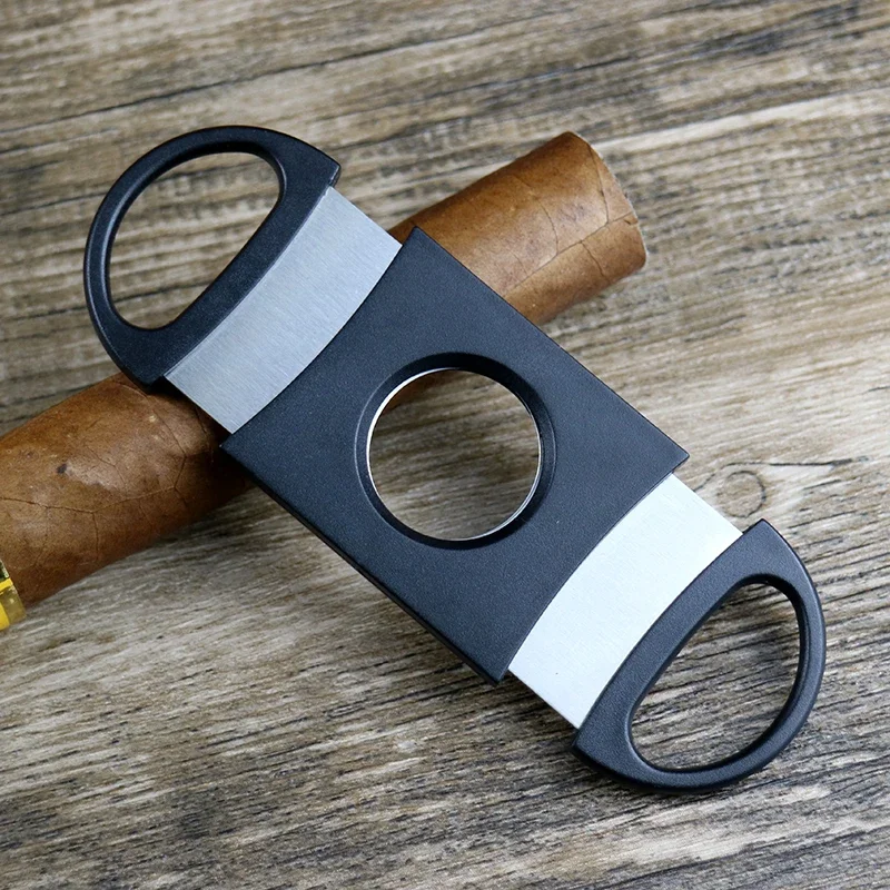 Cortador de cigarros clásico de acero inoxidable, tijeras de viaje para fumar, accesorios de regalo para novio, 2022