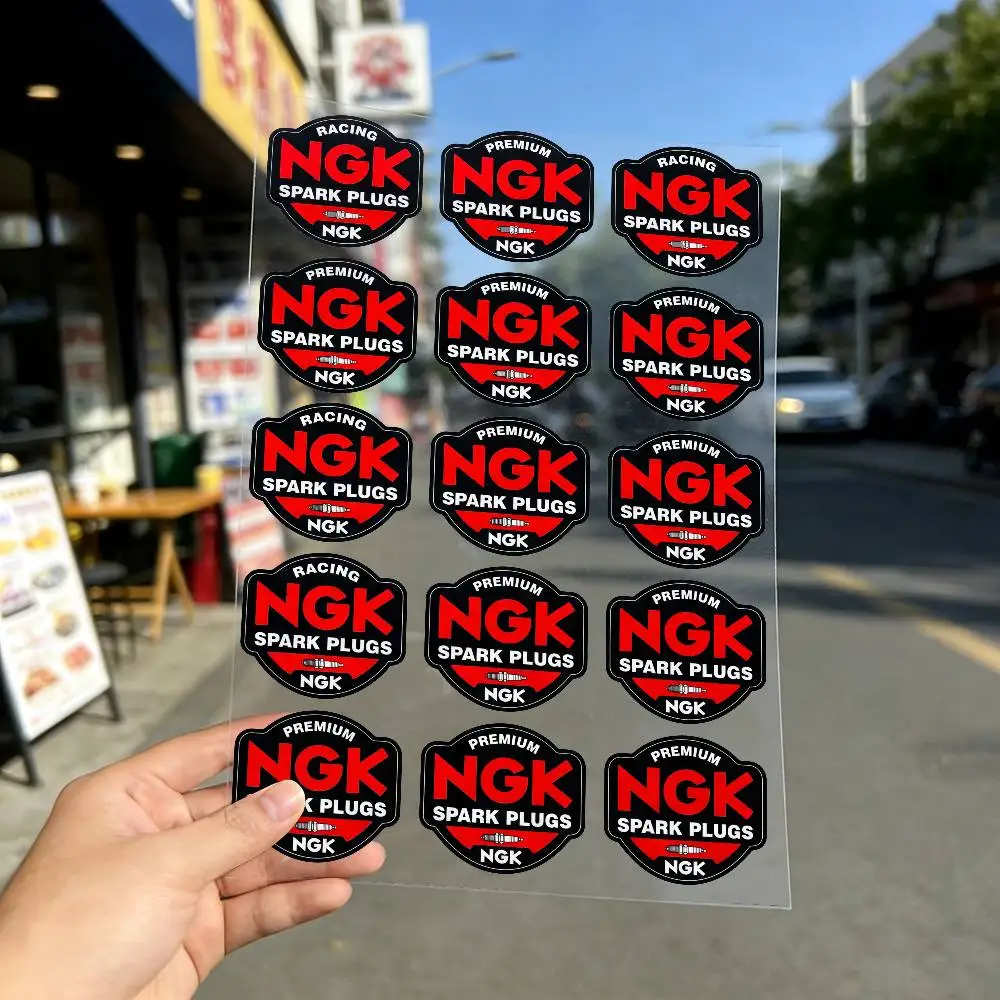 FOR NGK SPARK PLUGS All Purpose Reflective Waterproof Scratch Blocker Decal Car Bike Helmet Cup Refrigerator Decorative Stickers