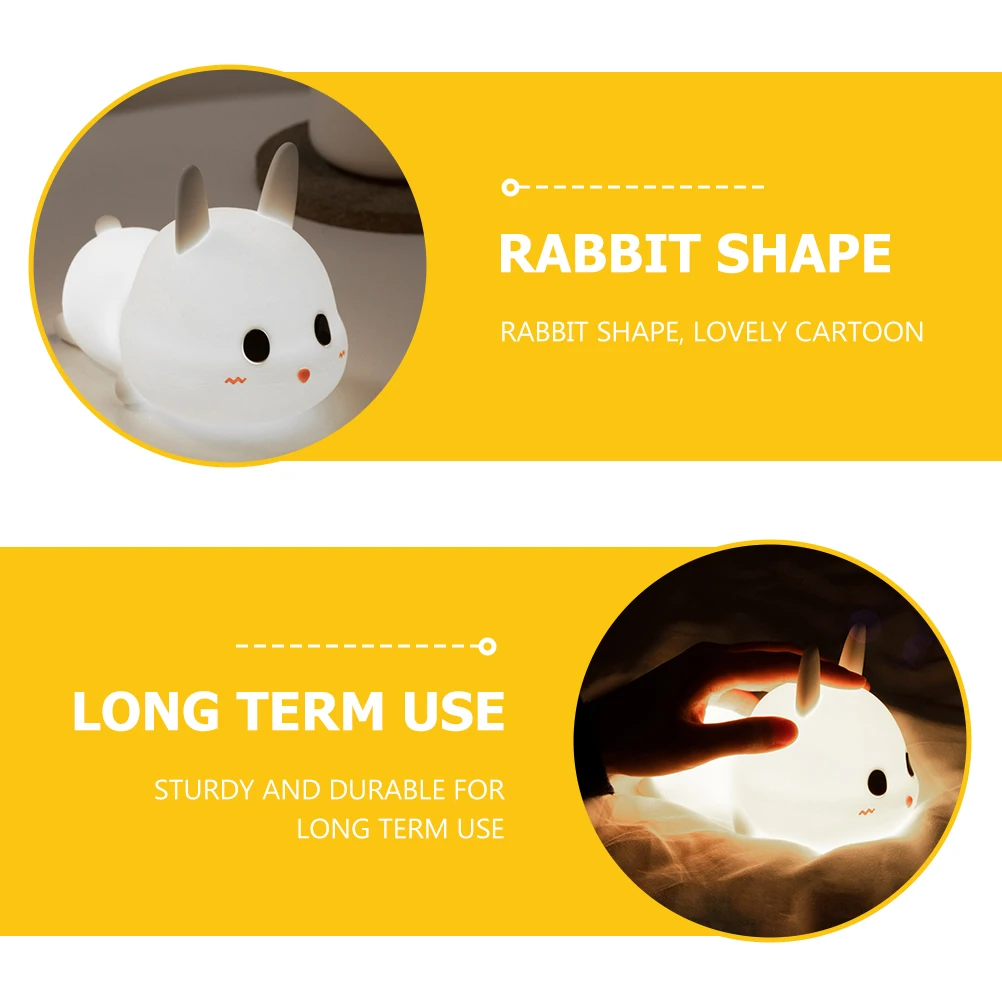 

Animal Silicone Night Light Child Girls Baby Built-in Electronic Components Cute Decorative Desktop