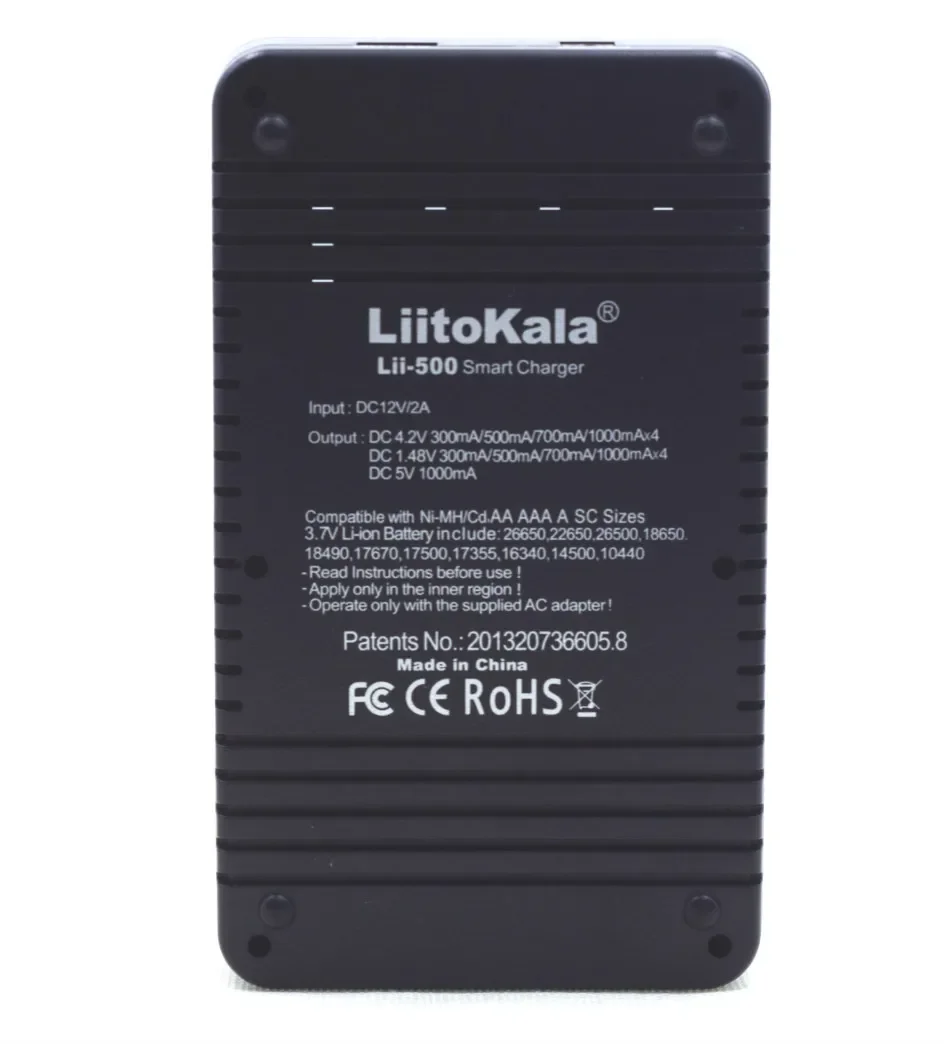 LiitoKala lii500 LCD شاحن ل 3.7 فولت 18650 26650 18500 18640 بطاريات ليثيوم أسطوانية ، 1.2 فولت AA AAA NiMH شاحن بطارية