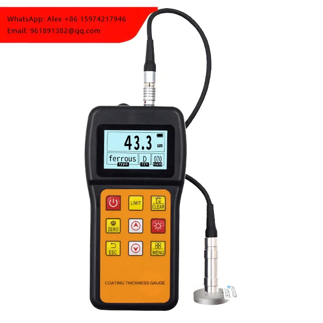

Factory In Stock Digital Paint / Wall Ultrasonic Coating Thickness Gauge