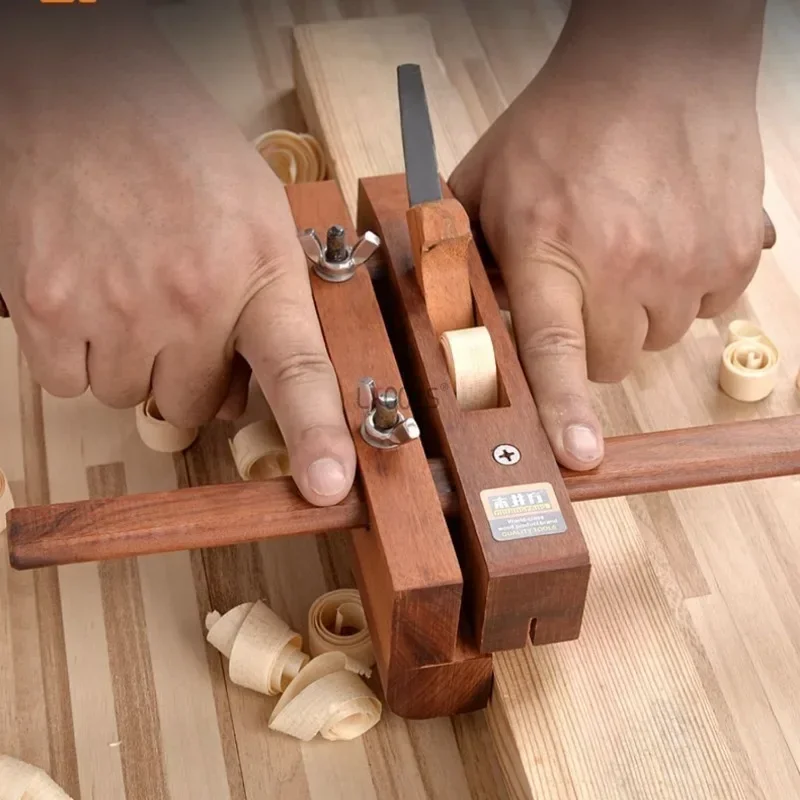 

Carpenter Slotting Hand Planer Adjustable Wooden Grooving Planer Tool Carpentry Polished Trimming Plane DIY Model Making Planer