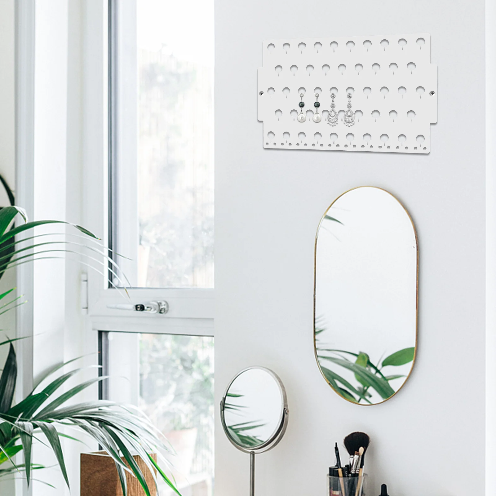 

Earring Storage Mounted Organizer Jewelry Display Hanger Holder Acrylic