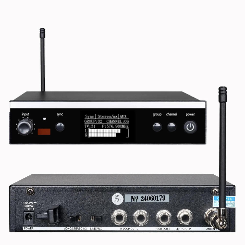 SenMicre PSM300 1:1 Professional In-Ear Monitor Stage Performance 24-Bit Processor Audio Stereo In-Ear Monitoring System