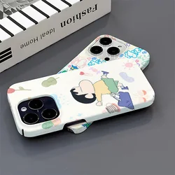 Cute Anime N-Noharas Shinnosukes Phone Case for IPhone 16 15 14 13 12 11 Pro Max XS XR XSMax 6 7 8 Plus Glossy HD Hard PC Cover