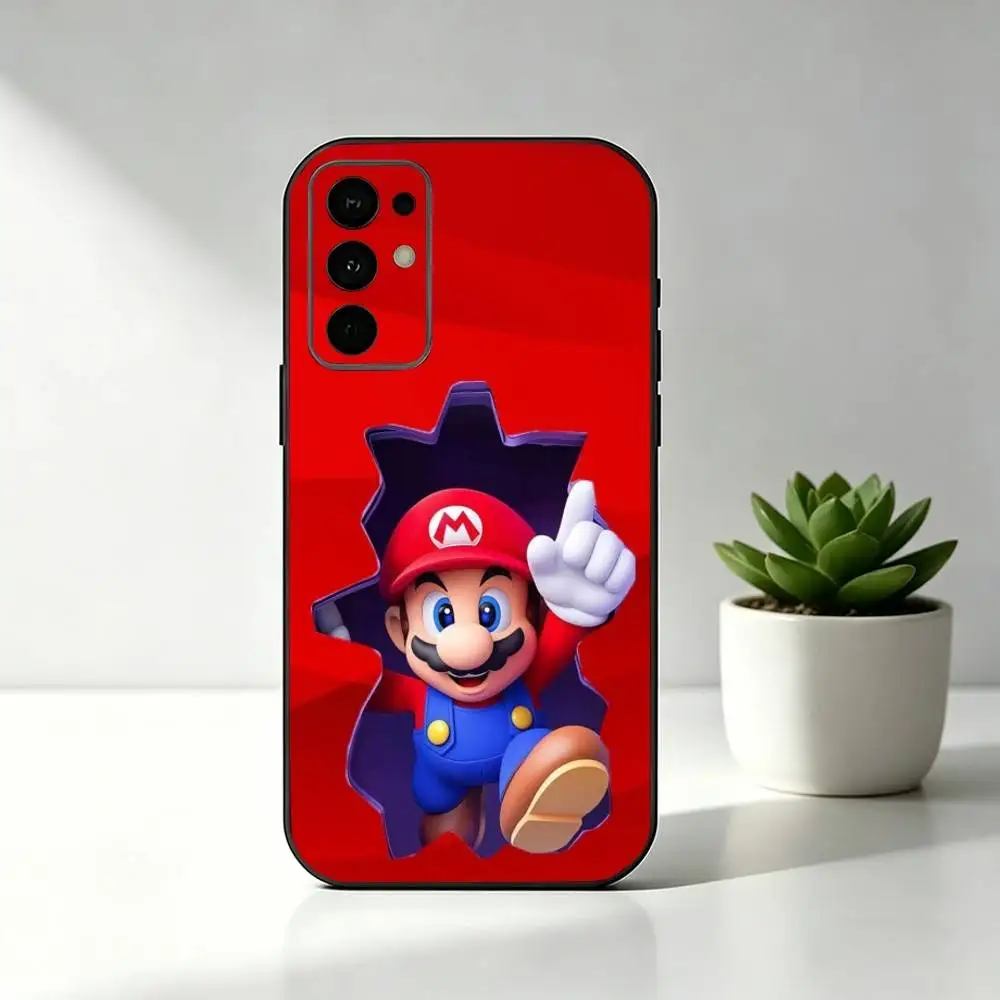 Games super m-mario Phone Case For Samsung S25,S24,S21,S22,S23,S30,Ultra,S20,Plus,Fe,Soft Silicone Black Cover view 2