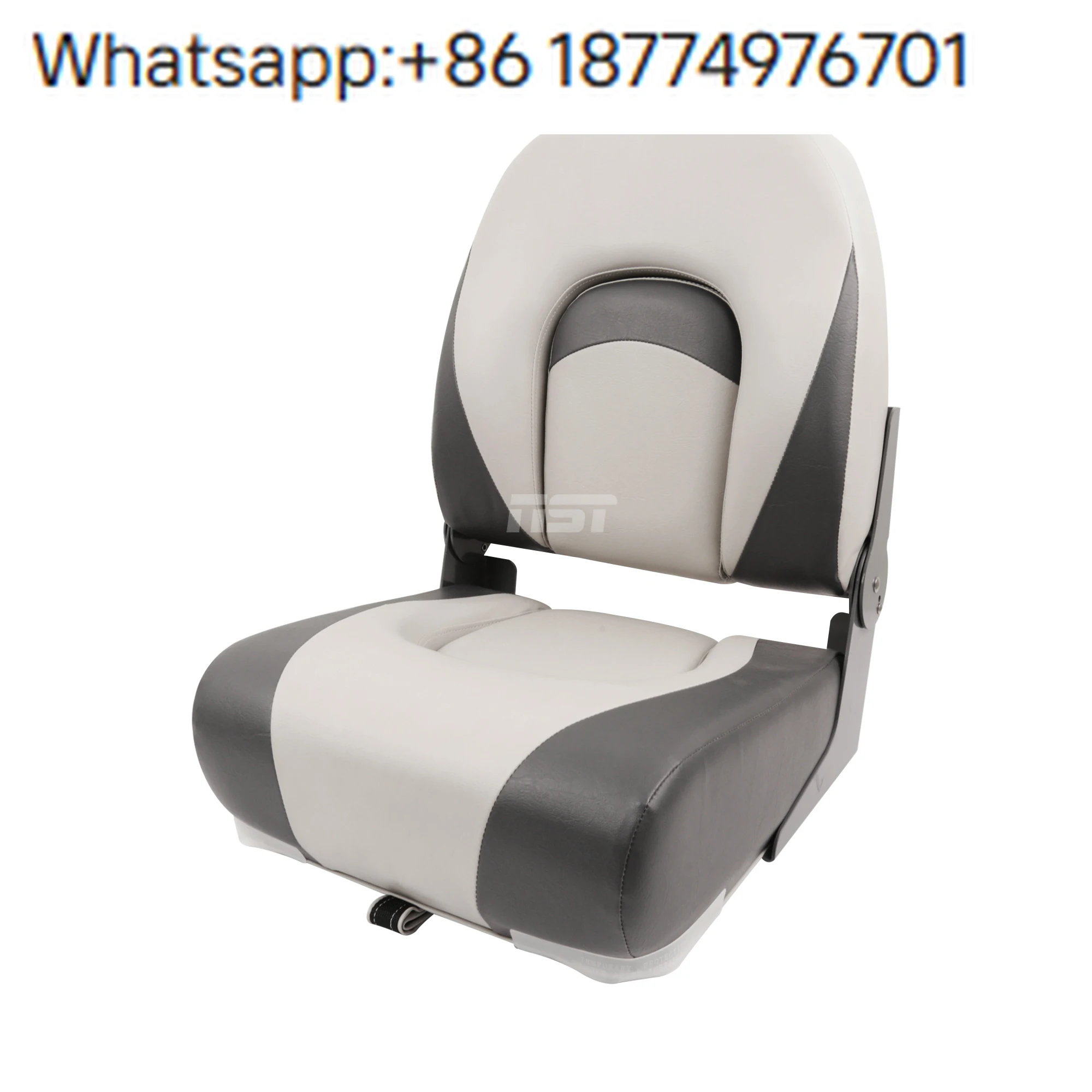 Hot Sale Single Marine Folding Down Low Back Boat Seat for Yacht, Electric Boat and Other Marine Inflatable Supplies