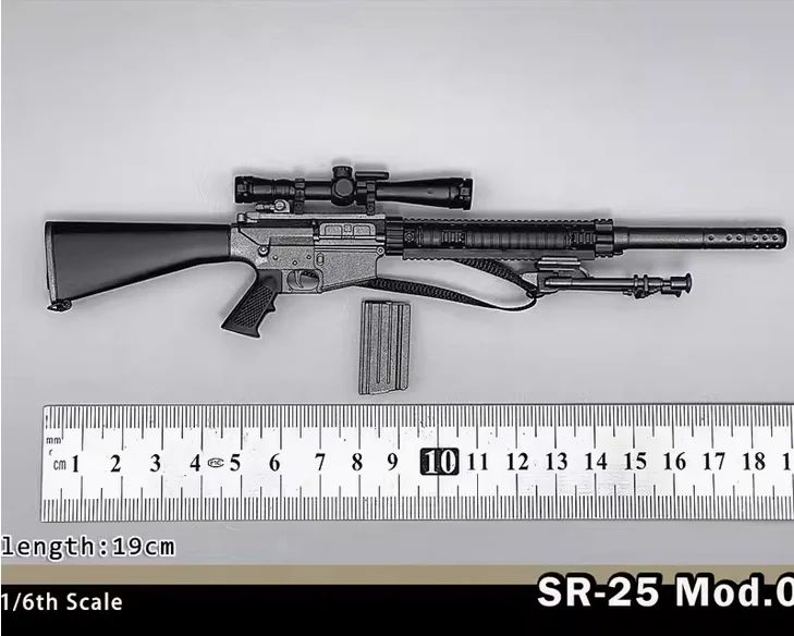 

DRAGON 1/6 Soldier SR-25 Mod.0 Sniper Gun Model for 12" Action figure