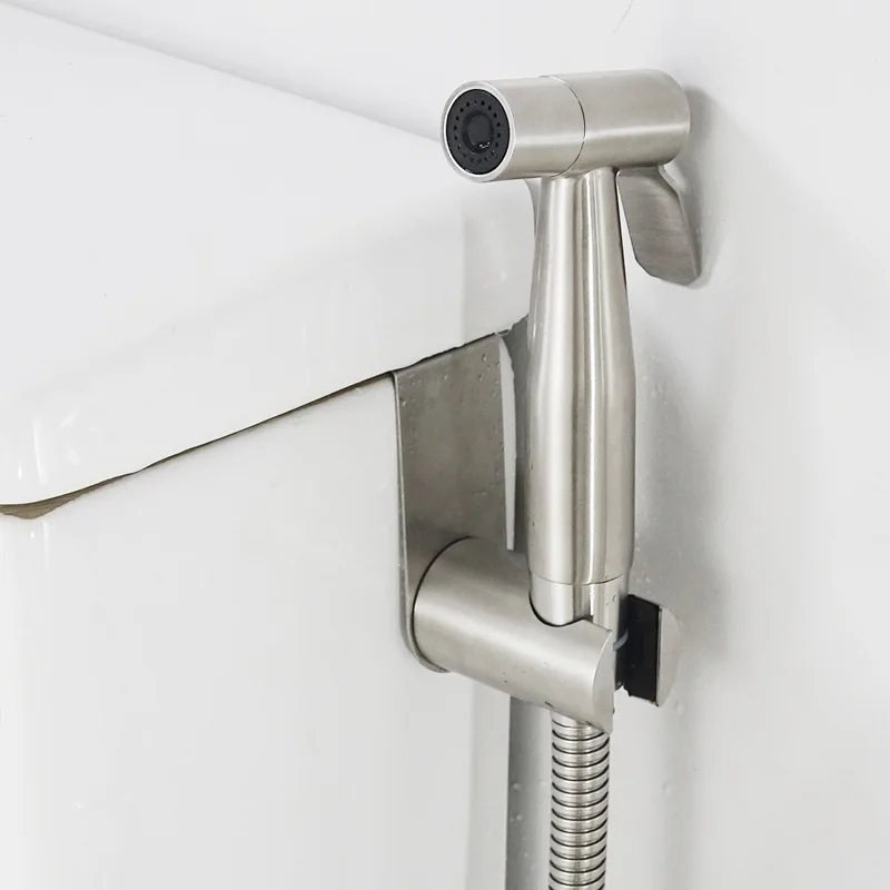 Stainless Steel Holder Hook Hanger Bidet Sprayer Holder Toilet Bathroom Attachment Hanging Bracket For Hand Shower