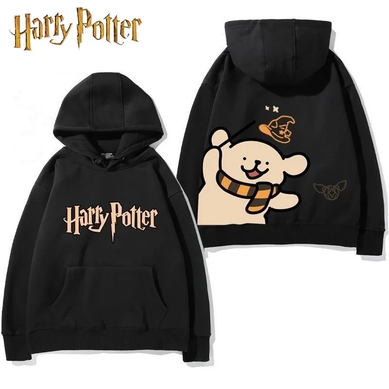 Harry Potter Line Dog Peripheral Hooded Hoodie Women Plush Couple Autumn/winter Versatile Harry Potter Top Birthday Gift