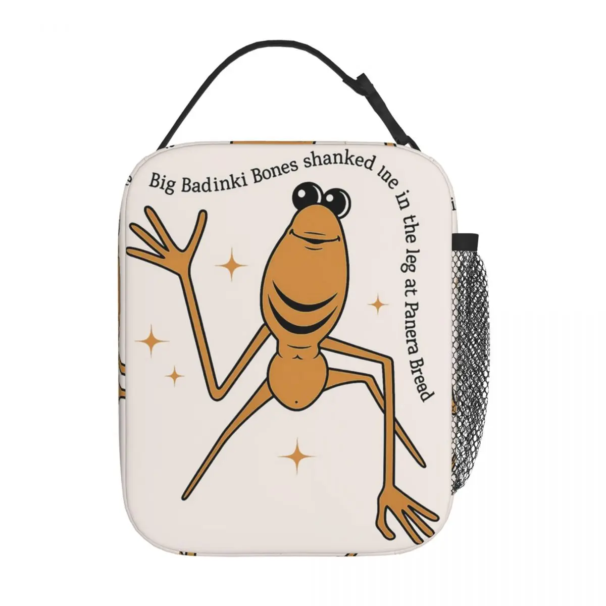 Marcus The Worm Robert Help Meme Brain Rot Insulated Lunch Bag for Women Children Leakproof Food Boxes Thermal Lunch Box Tote