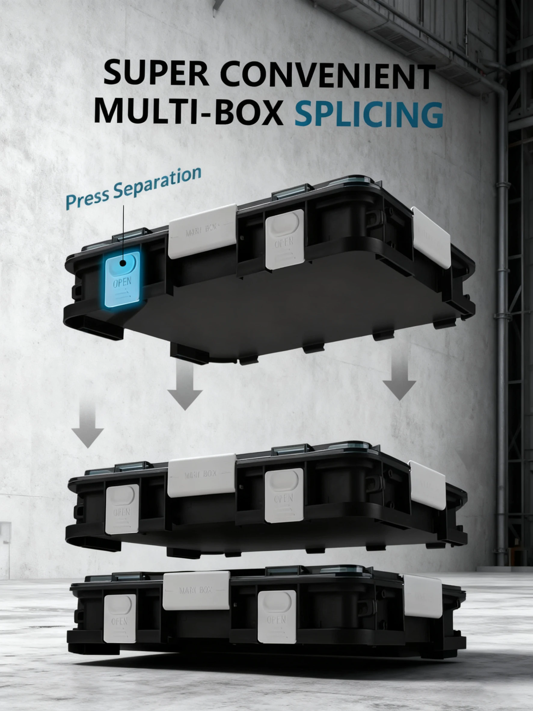 Органайзер для коробки для снастей, коробка для рыболовных снастей, органайзер для хранения на открытом воздухе для рыбалки со съемными разделителями, коробка для приманок, пластик/силикон