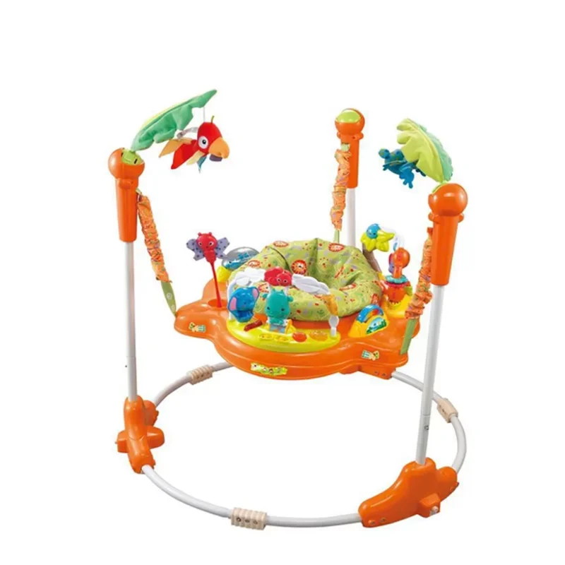 Best selling multifunctional baby walker for kids rainforest jumping chair with light and music