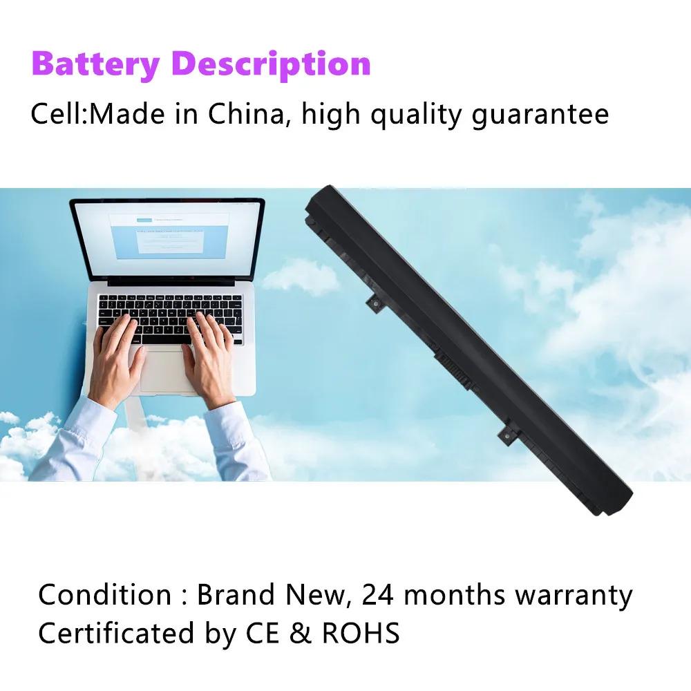 PA5185U L50-B C55-B5200 PA5185U-1BRS Laptop Battery PA5186U-1BRS For Toshiba Satellite C50-B-14D L55-B5267