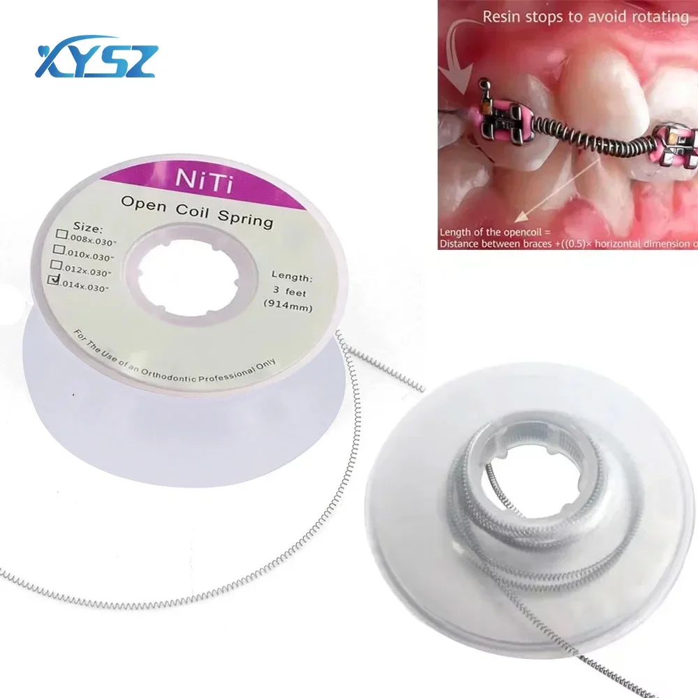 Denspay Dental Orthodontic Niti Open Coil Spring 0,008 0,010 0,012 0,014 3 фута/914 мм ортодонтический кронштейн стоматологические материалы