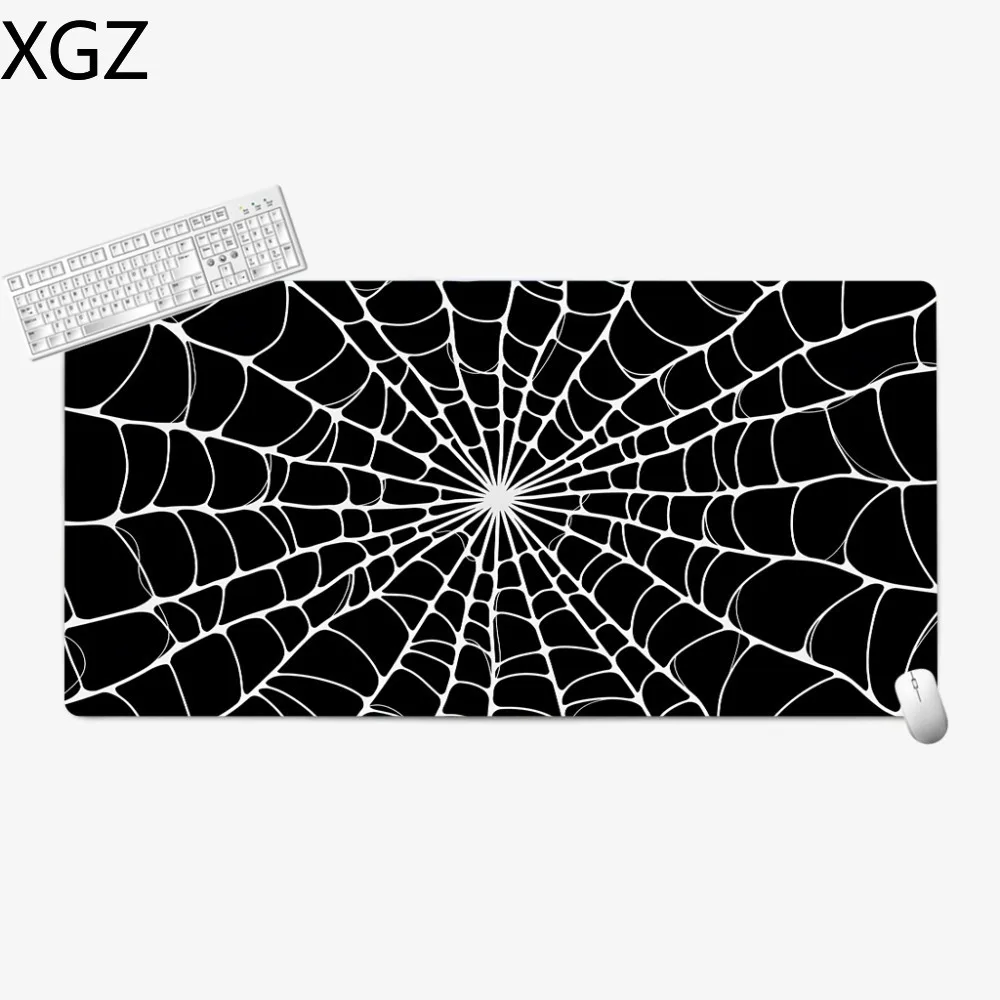 XXL Personality Games Mouse Pad Black White Simple keyboard esports table mat Rubber fully covered carpet fast pads mats 50*100