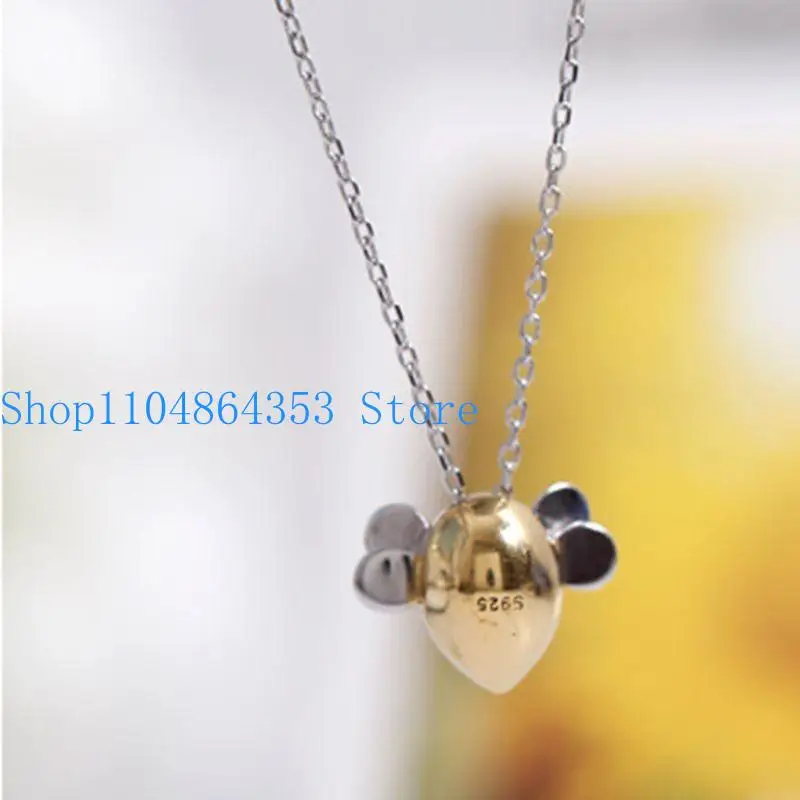652F Exquisite Silver Clavicle Chain Pendant Necklace Jewelry for Daily Wear