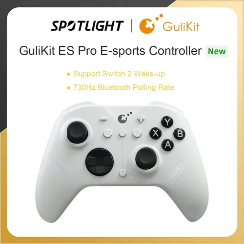 Controlador GuliKit ES Pro e-sports para Nintendo Switch 1/2 Gamepad inalámbrico con Joystick TMR para PC Windows Android iOS macOS