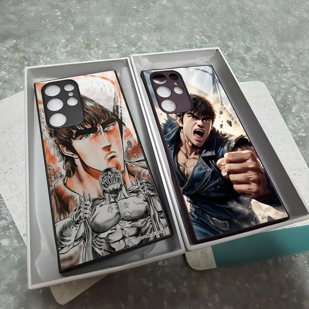 Fist of the North Star Phone Case For Samsung Galaxy S26 S25 S24 S23 S22 S20 S21 Ultra Plus Edge Fe Colored Silver Cover