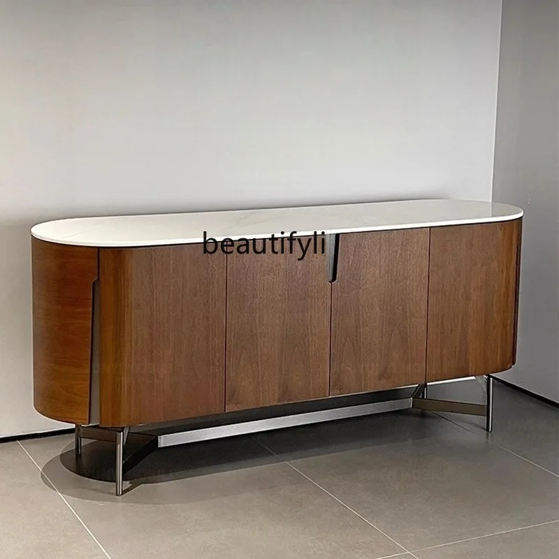 

French medieval Italian style, dining side cabinet, simple modern storage cabinet, tea cabinet