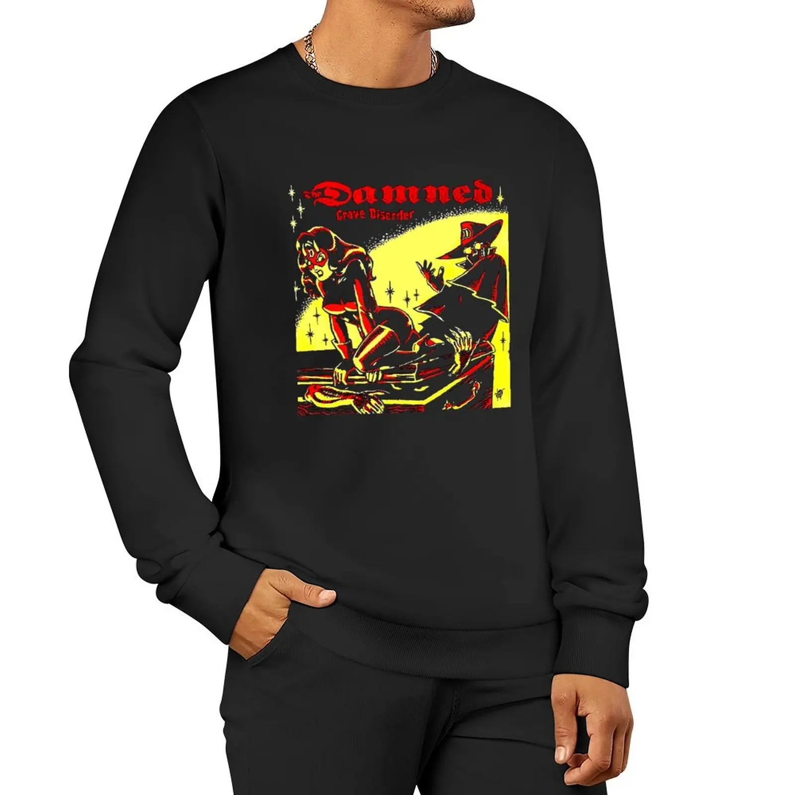 Retro The Damned Grave Disorder Hard Metal Pullover Hoodie winter clothes aesthetic clothing sports sweatshirt man