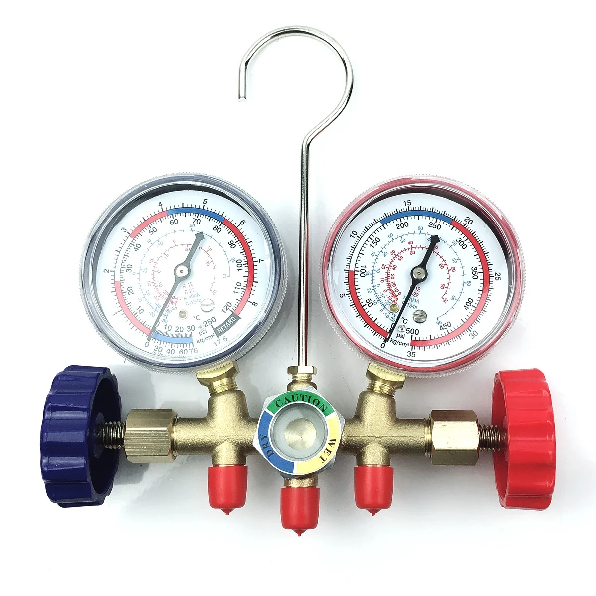 For R22 R12 R134A Car HVAC A/C Refrigeration Kit Manifold Gauge Set Auto Refrigerant H/L Quick Coupler Manifold Gauge Tool Set